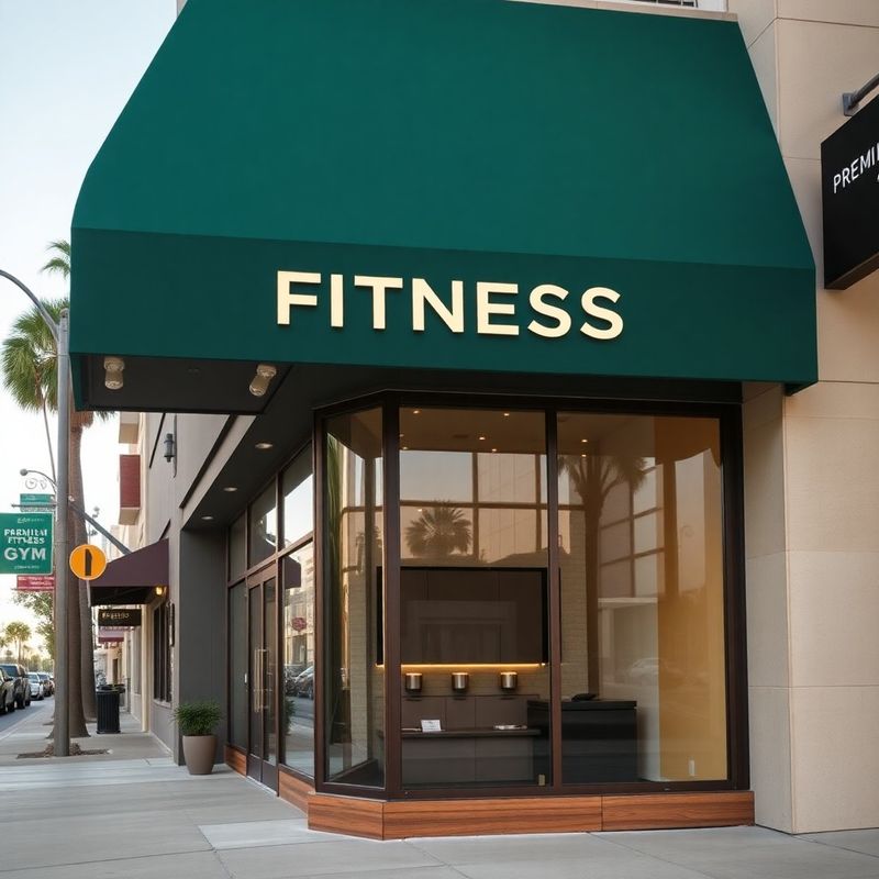 Riverside Sinclair exterior with matte forest-green awning on Riverside Drive in Los Angeles